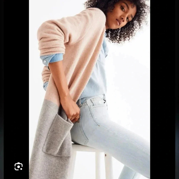 Madewell Kent Colorblock Merino Wool Alpaca
Cardigan Sweater Size XS - Picture 3 of 7